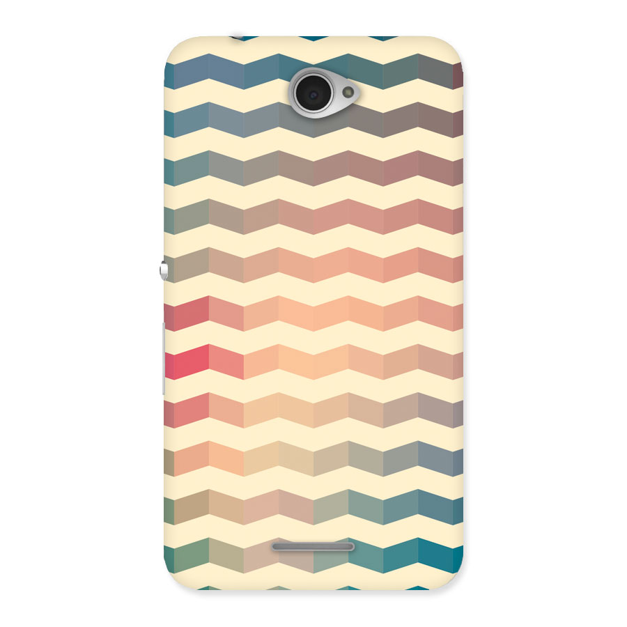 Seamless ZigZag Design Back Case for Sony Xperia E4