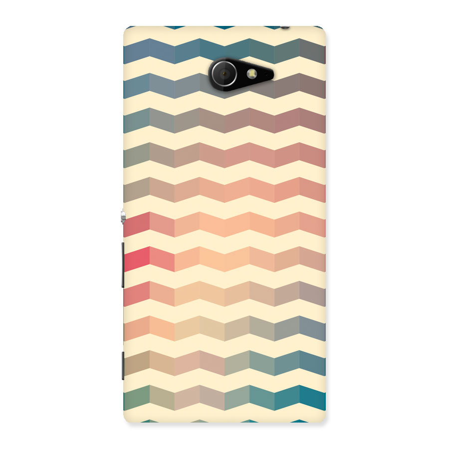 Seamless ZigZag Design Back Case for Sony Xperia M2