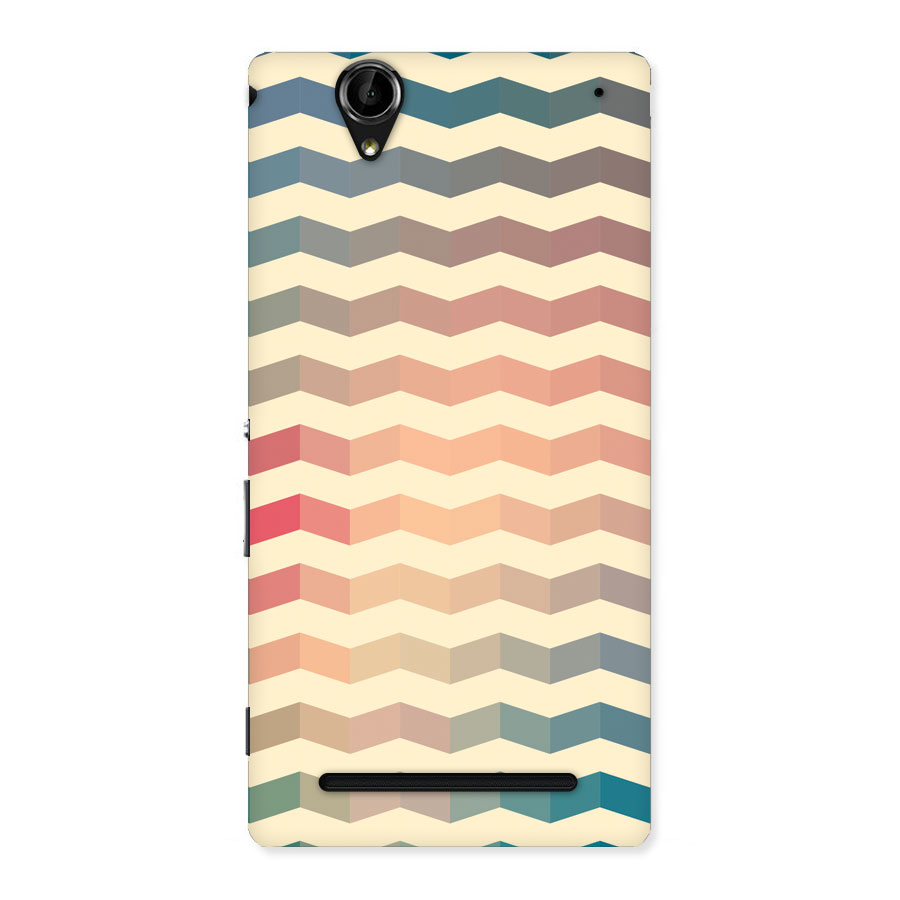 Seamless ZigZag Design Back Case for Sony Xperia T2