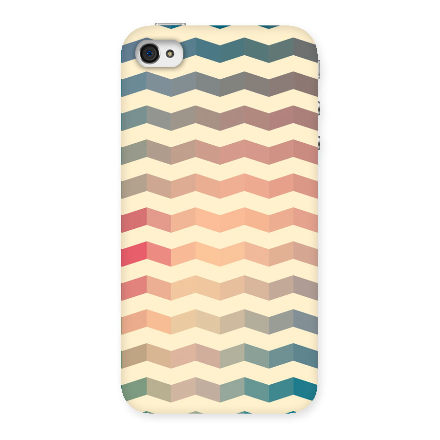Seamless ZigZag Design Back Case for iPhone 4 4s