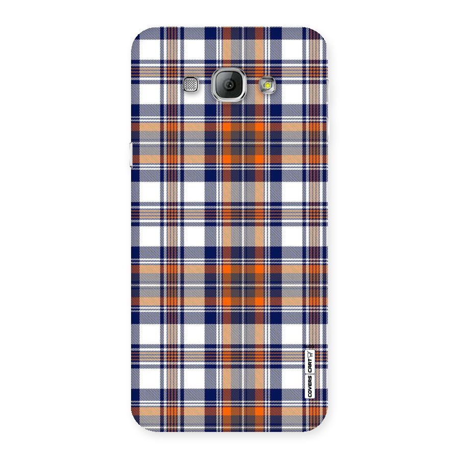 Shades Of Check Back Case for Galaxy A8