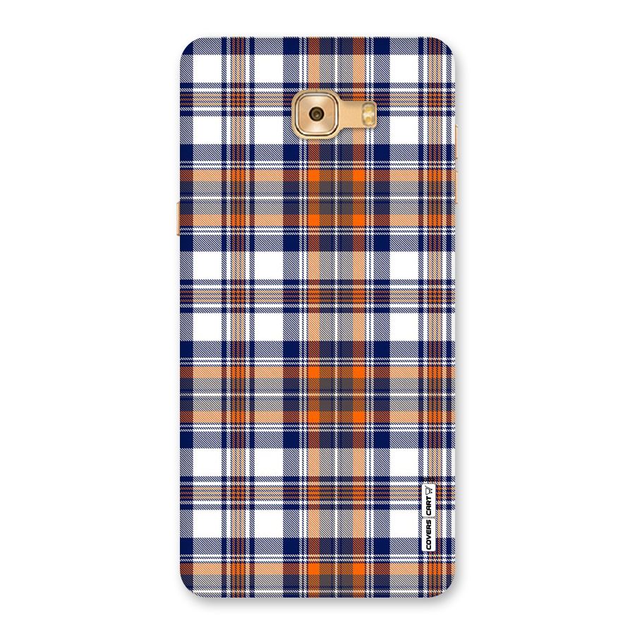 Shades Of Check Back Case for Galaxy C9 Pro