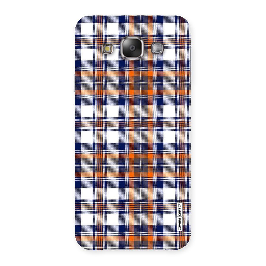 Shades Of Check Back Case for Galaxy E7