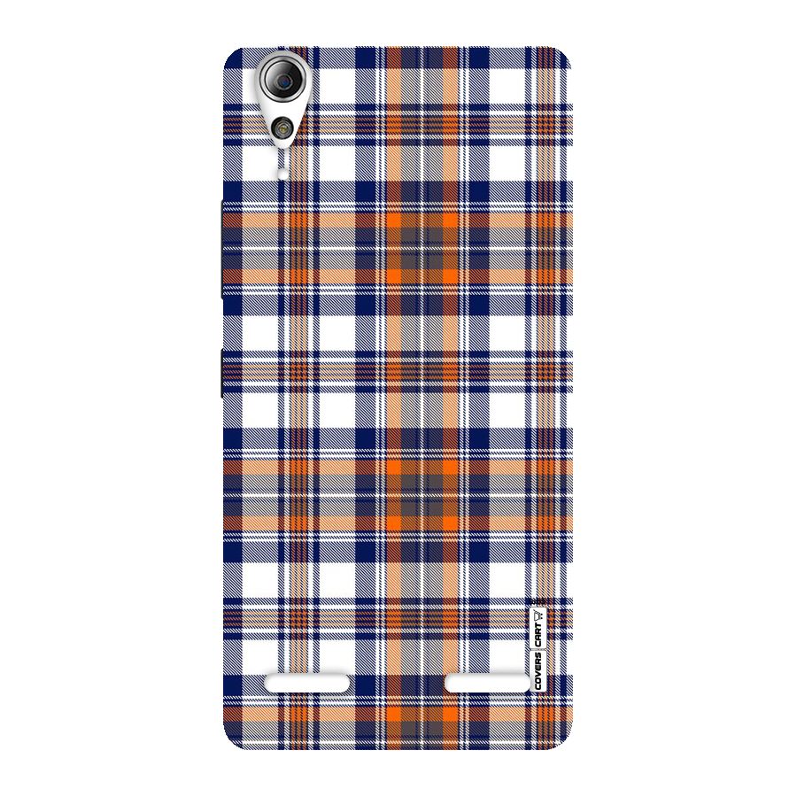 Shades Of Check Back Case for Lenovo A6000