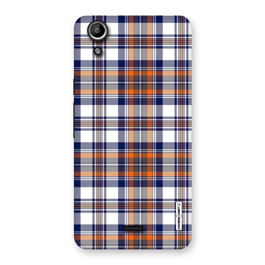 Shades Of Check Back Case for Micromax Canvas Selfie Lens Q345