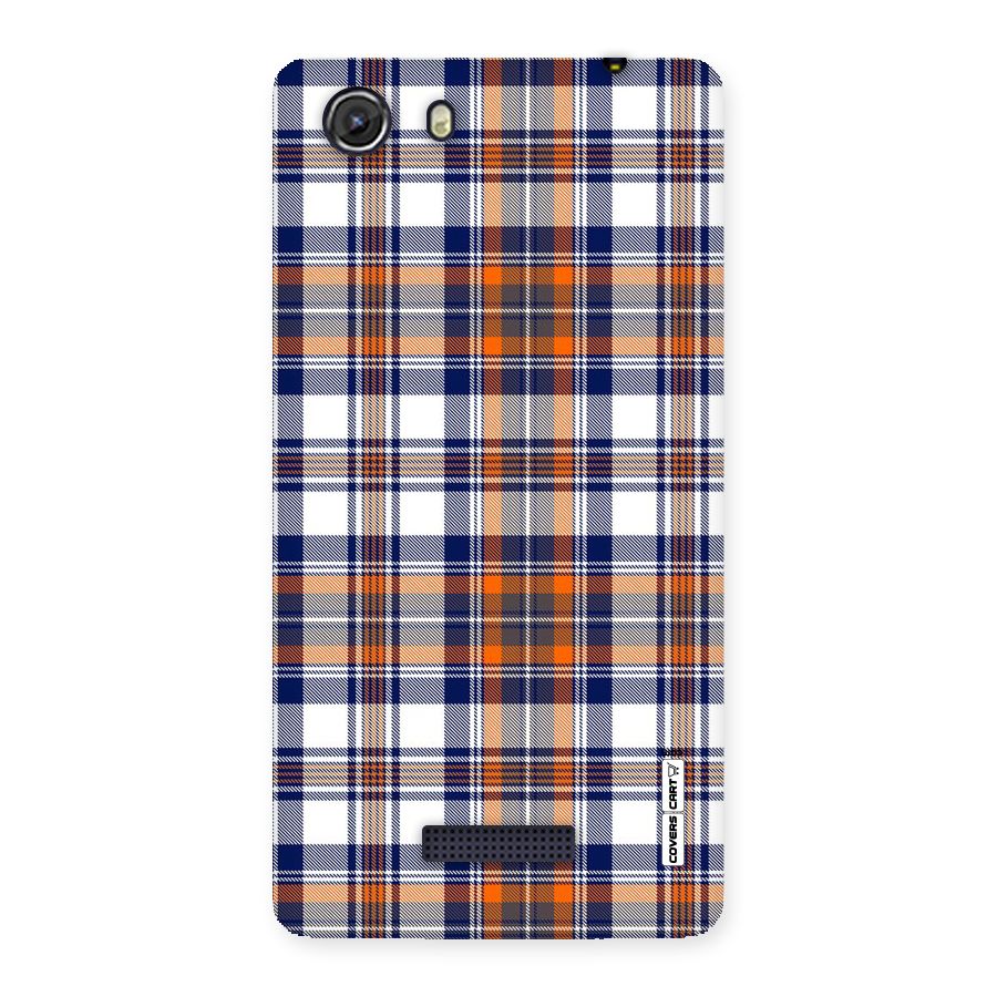 Shades Of Check Back Case for Micromax Unite 3