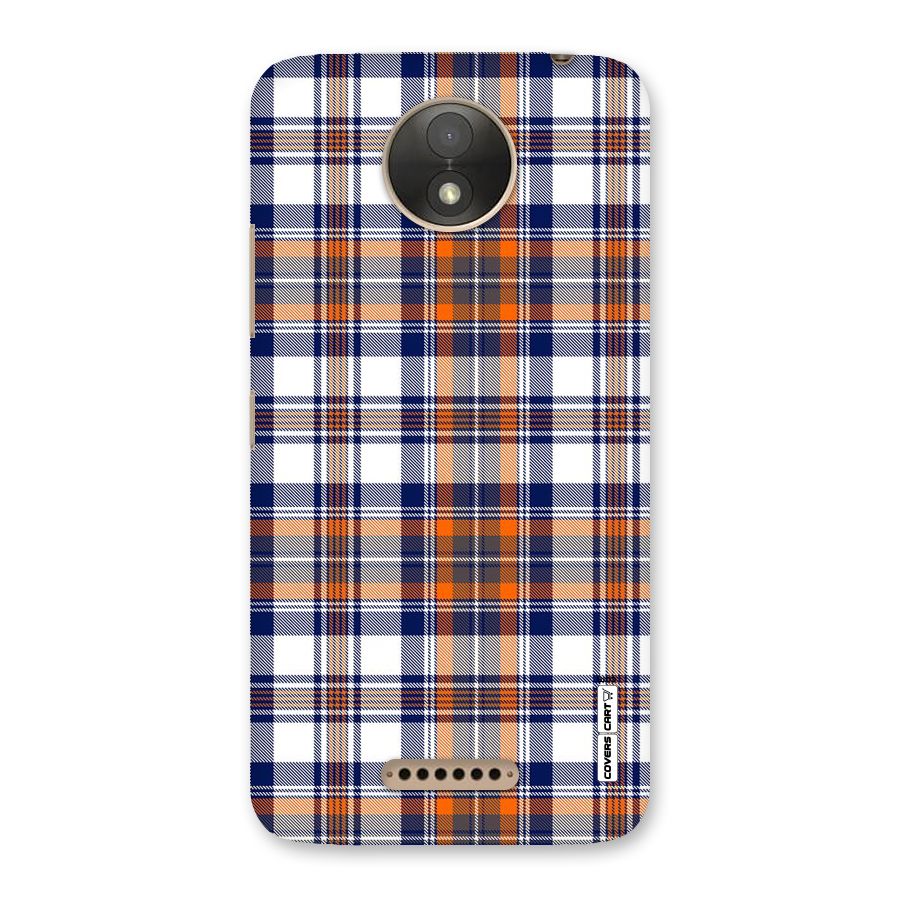 Shades Of Check Back Case for Moto C Plus