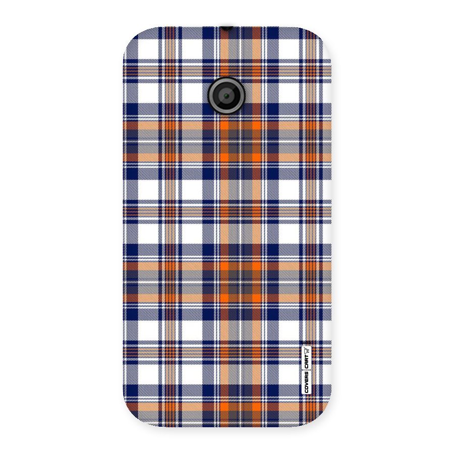 Shades Of Check Back Case for Moto E