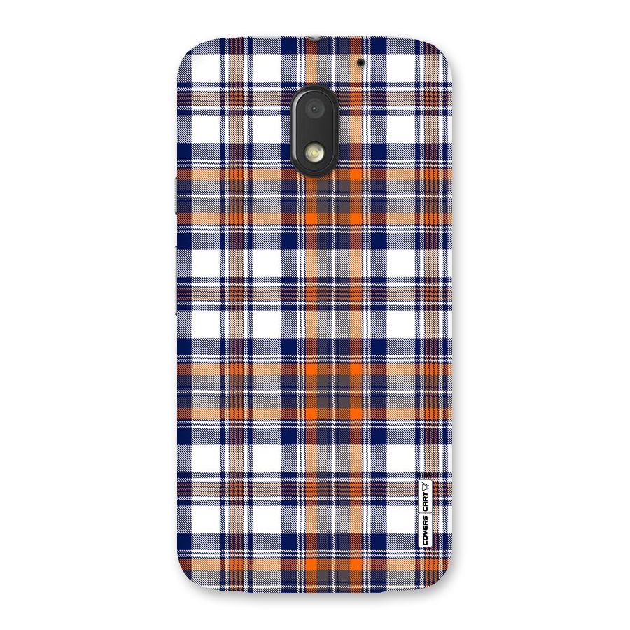 Shades Of Check Back Case for Moto E3 Power