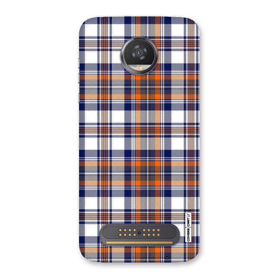 Shades Of Check Back Case for Moto Z2 Play
