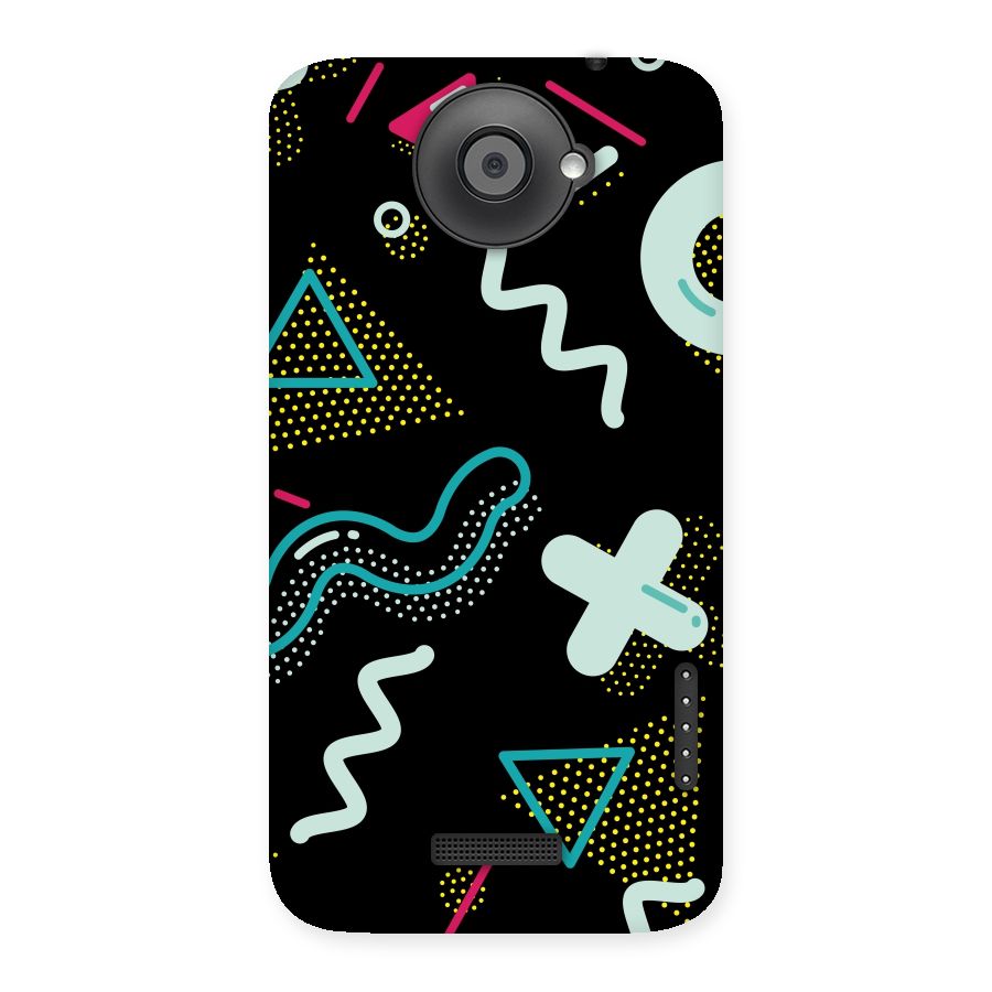 Shapes Pattern Back Case for HTC One X