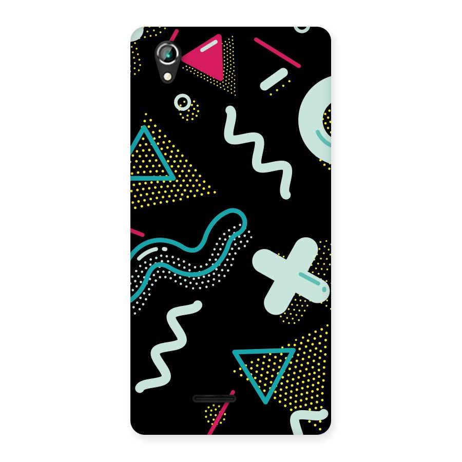 Shapes Pattern Back Case for Lava Iris 800