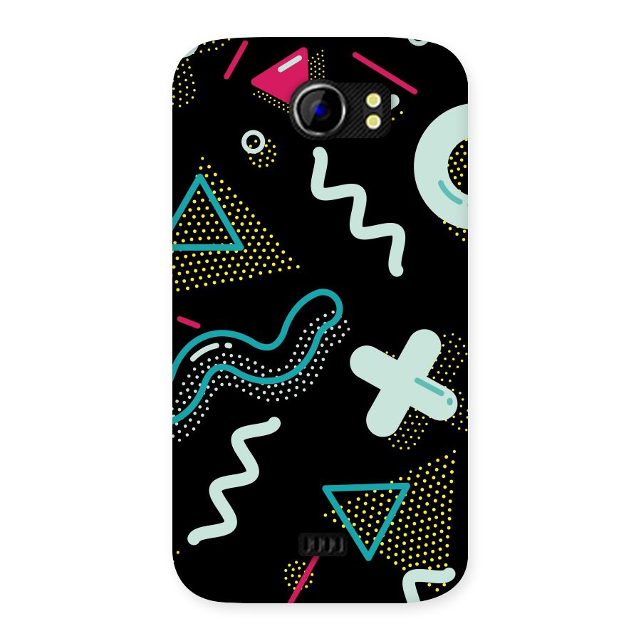 Shapes Pattern Back Case for Micromax Canvas 2 A110