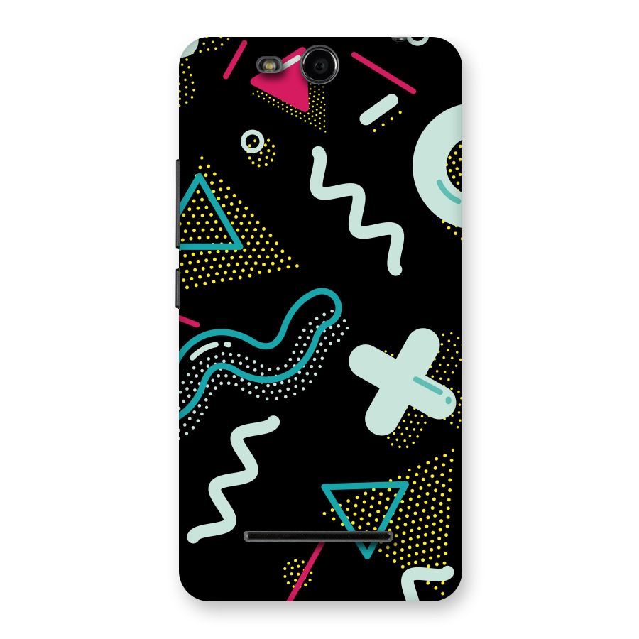 Shapes Pattern Back Case for Micromax Canvas Juice 3 Q392