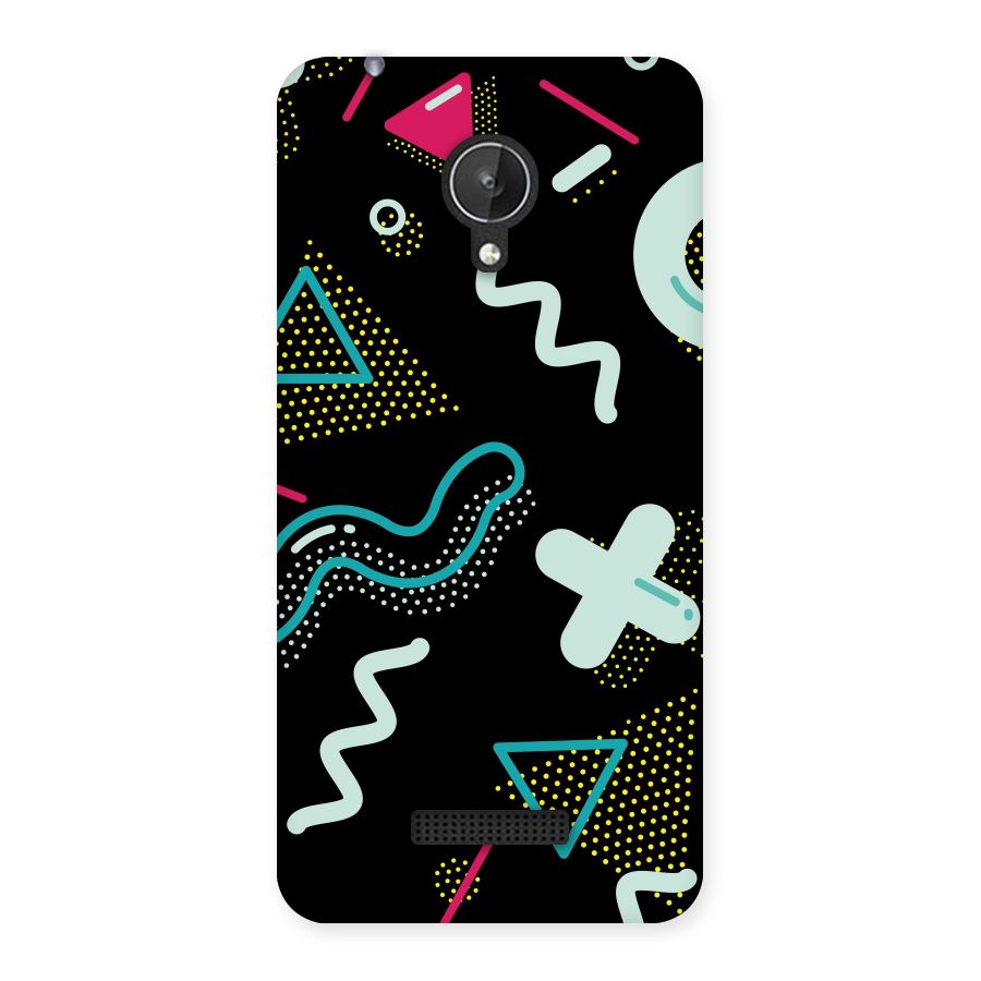 Shapes Pattern Back Case for Micromax Canvas Spark Q380