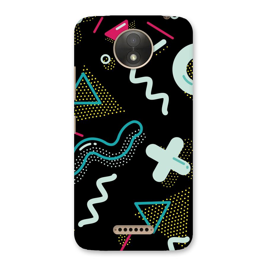 Shapes Pattern Back Case for Moto C Plus