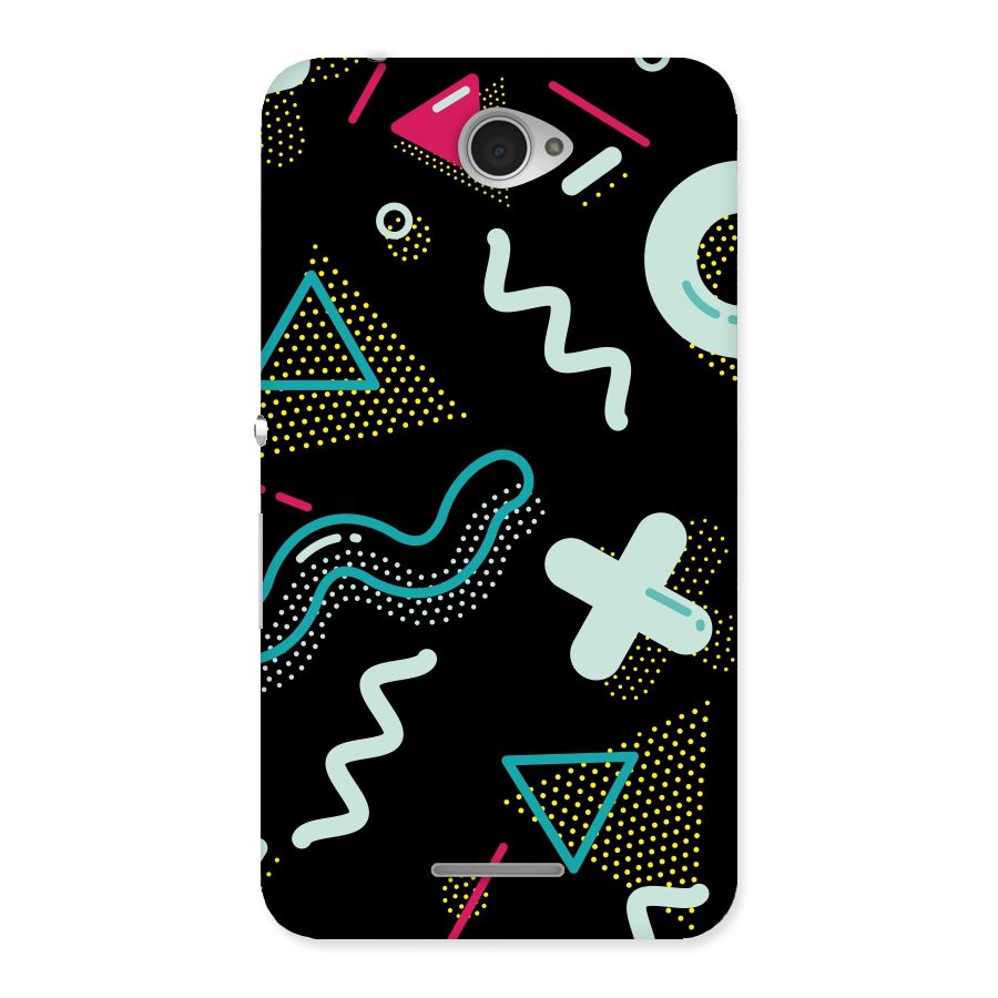 Shapes Pattern Back Case for Sony Xperia E4