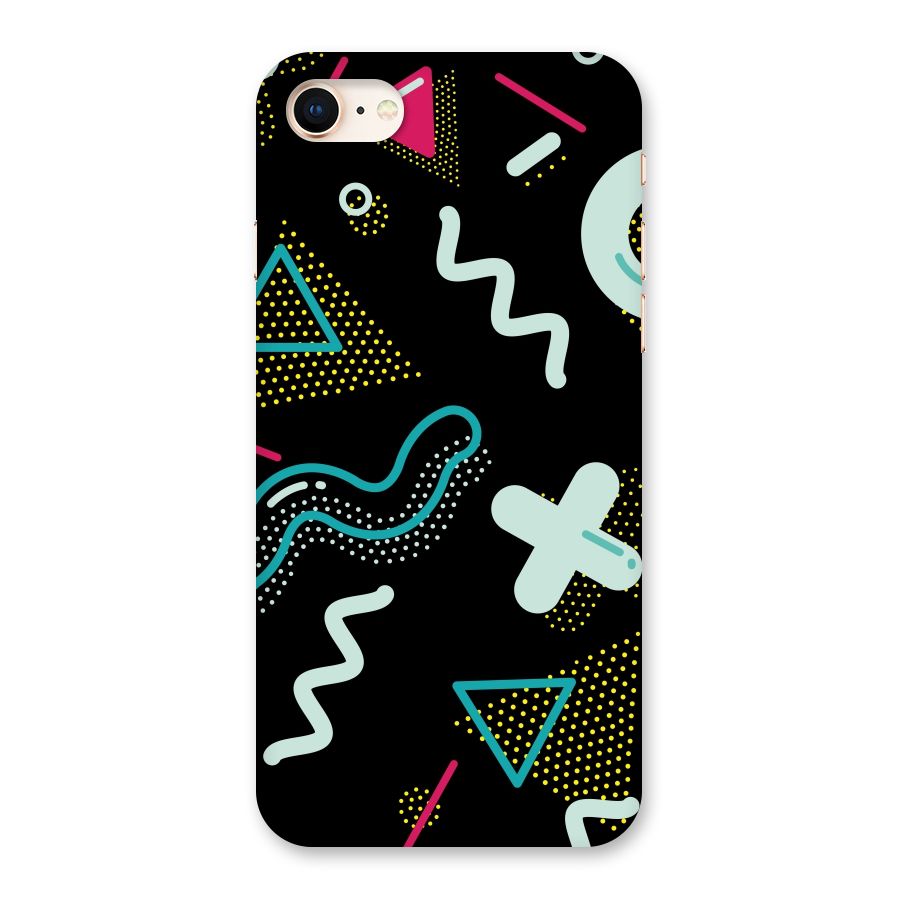 Shapes Pattern Back Case for iPhone 8