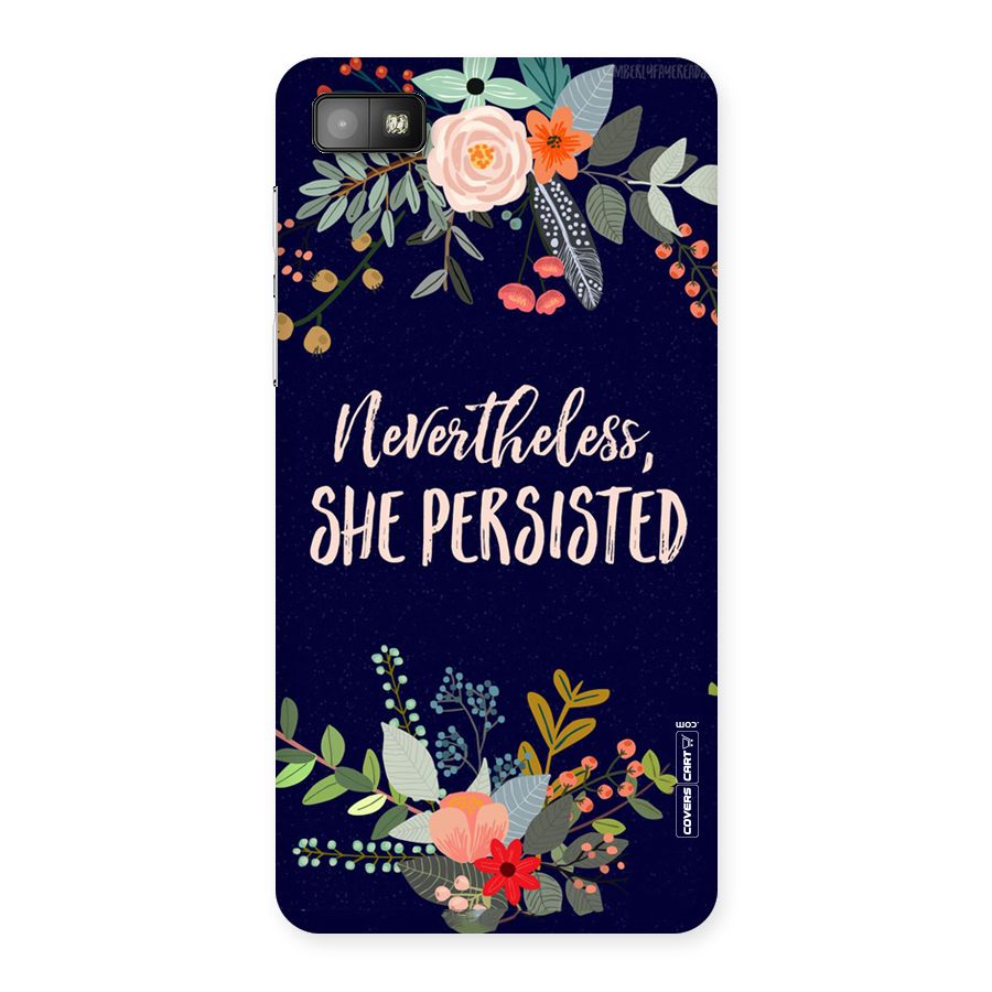 She Persisted Back Case for Blackberry Z10
