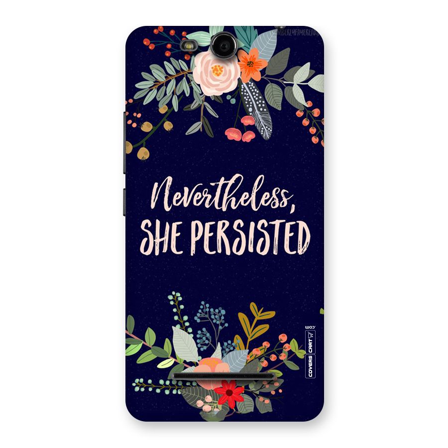 She Persisted Back Case for Micromax Canvas Juice 3 Q392