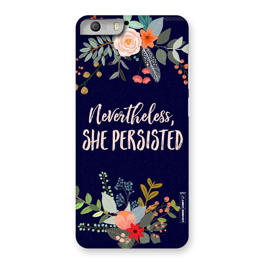 She Persisted Back Case for Micromax Canvas Knight 2