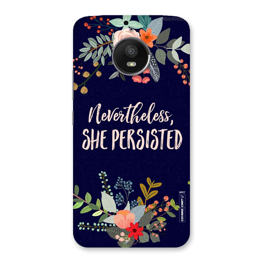 She Persisted Back Case for Moto E4 Plus
