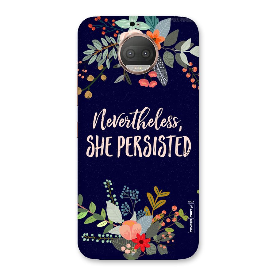 She Persisted Back Case for Moto G5s Plus