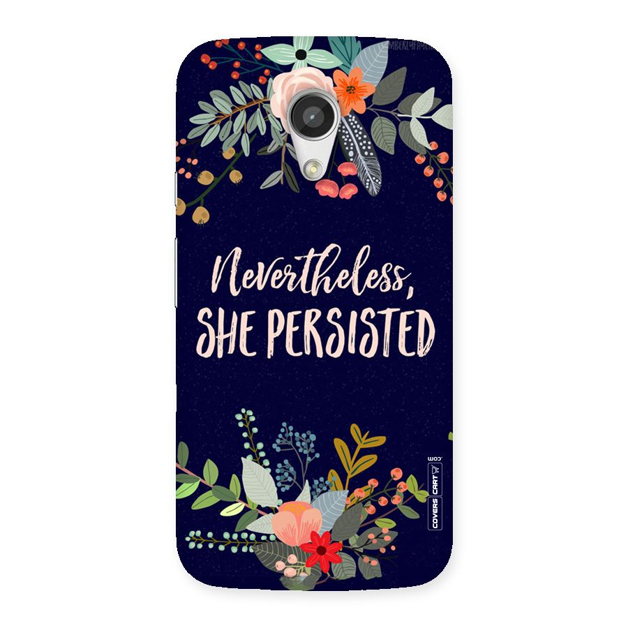 She Persisted Back Case for Moto G 2nd Gen