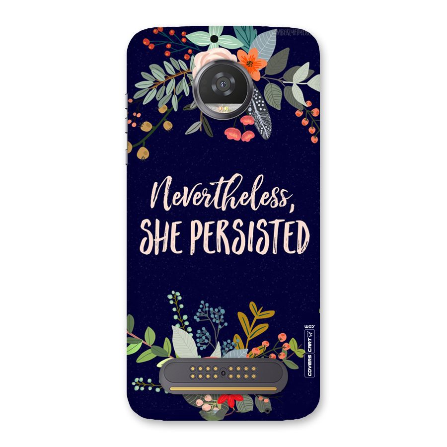She Persisted Back Case for Moto Z2 Play