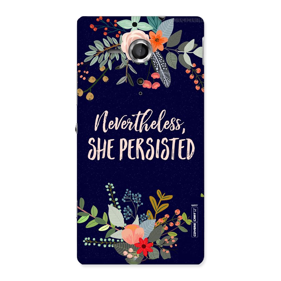 She Persisted Back Case for Sony Xperia SP