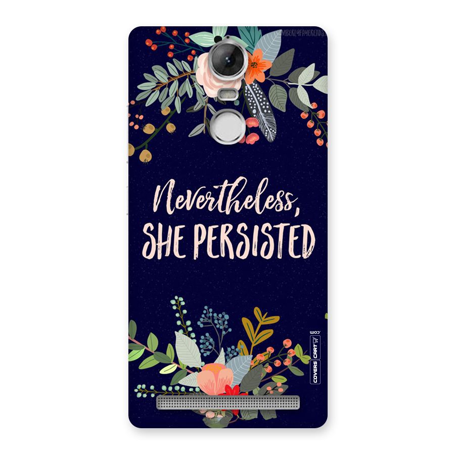 She Persisted Back Case for Vibe K5 Note