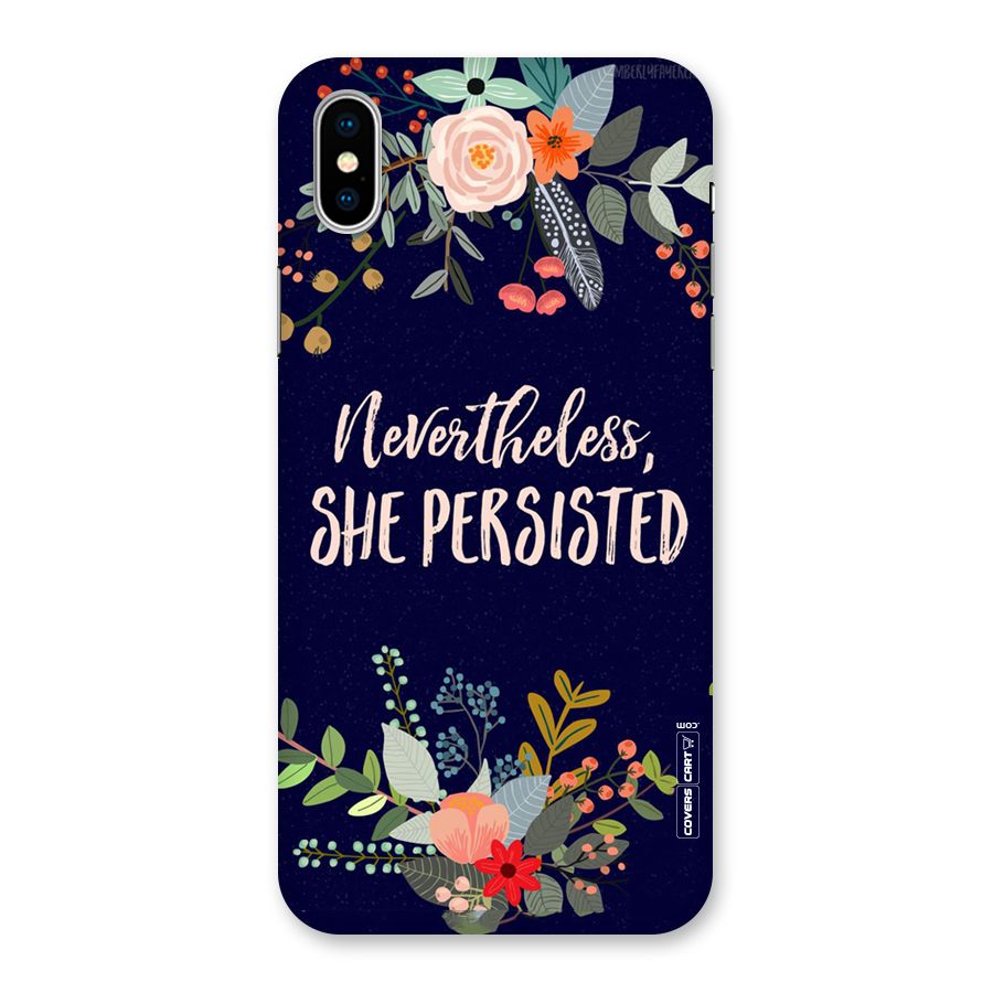 She Persisted Back Case for iPhone X