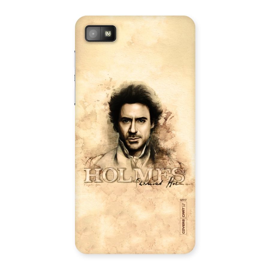 Sherlock Holmes Fan Art Back Case for Blackberry Z10