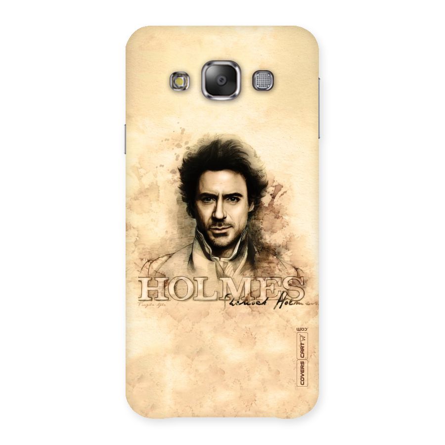 Sherlock Holmes Fan Art Back Case for Galaxy E7