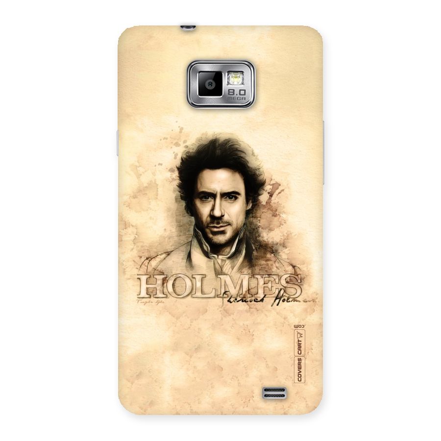 Sherlock Holmes Fan Art Back Case for Galaxy S2
