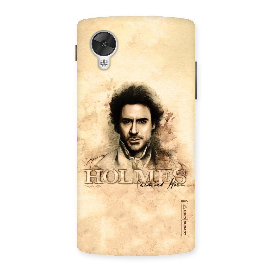 Sherlock Holmes Fan Art Back Case for Google Nexsus 5