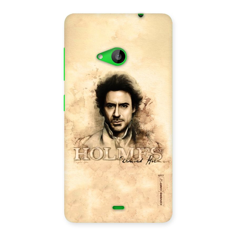 Sherlock Holmes Fan Art Back Case for Lumia 535