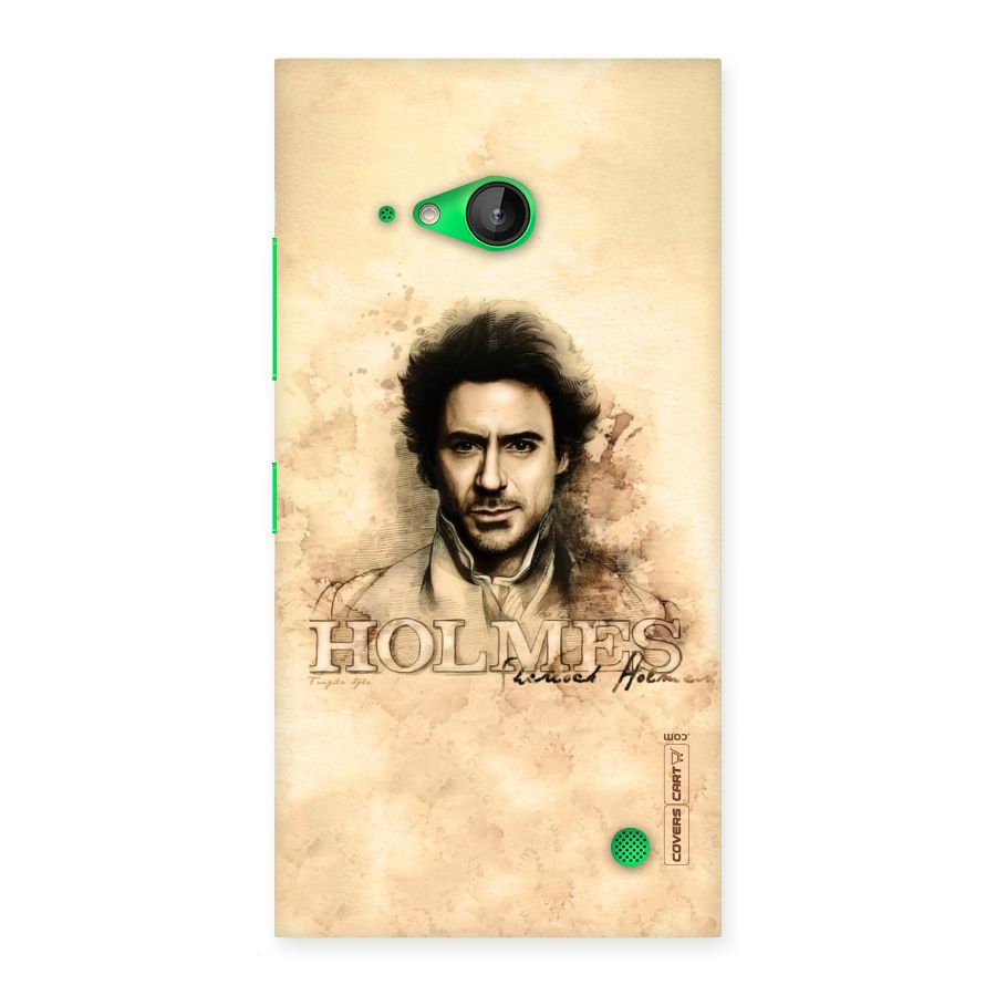 Sherlock Holmes Fan Art Back Case for Lumia 730