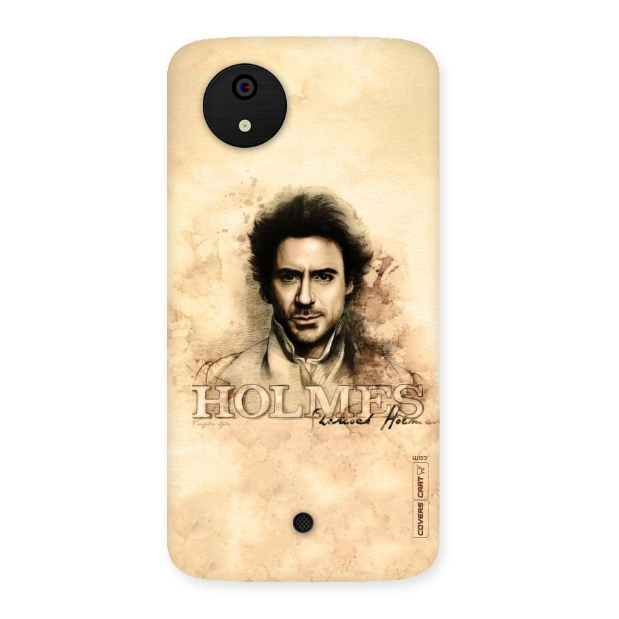 Sherlock Holmes Fan Art Back Case for Micromax Canvas A1