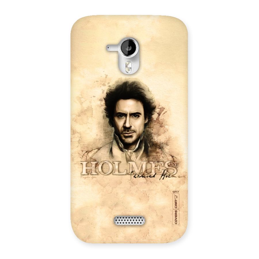 Sherlock Holmes Fan Art Back Case for Micromax Canvas HD A116