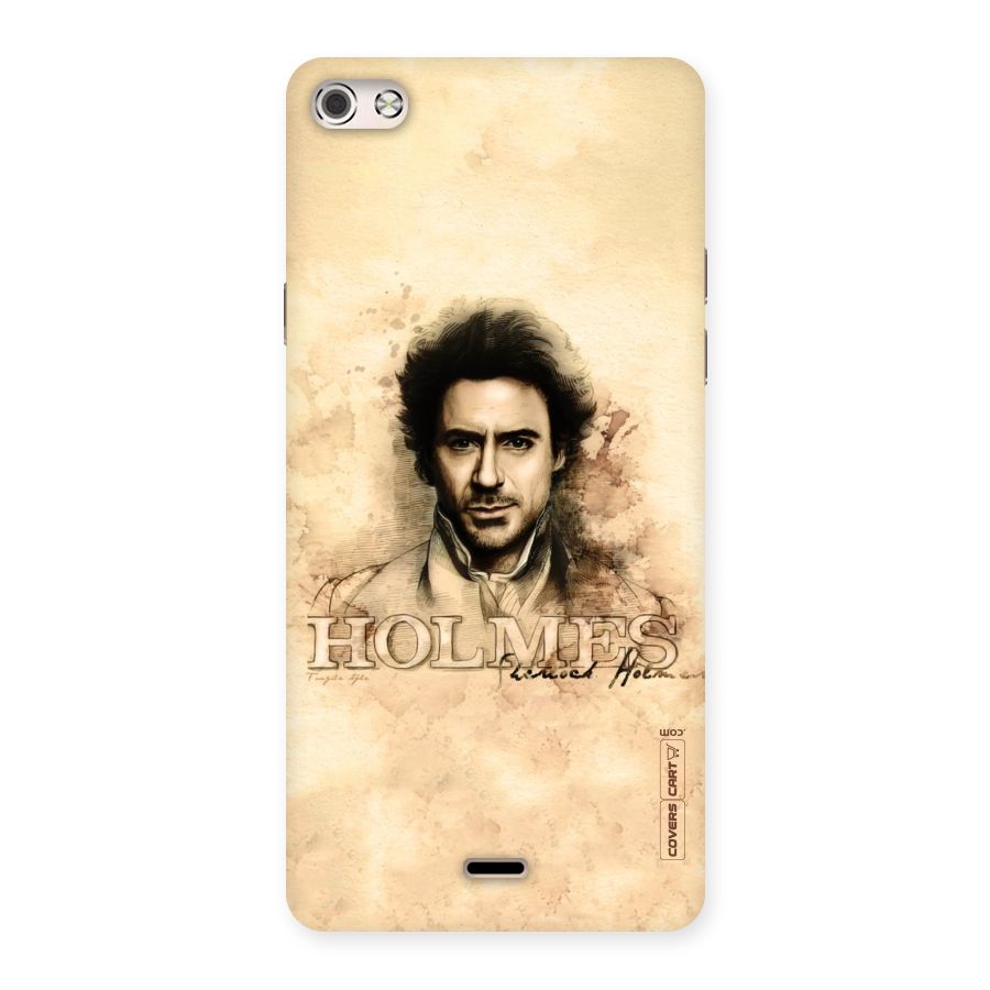 Sherlock Holmes Fan Art Back Case for Micromax Canvas Silver 5