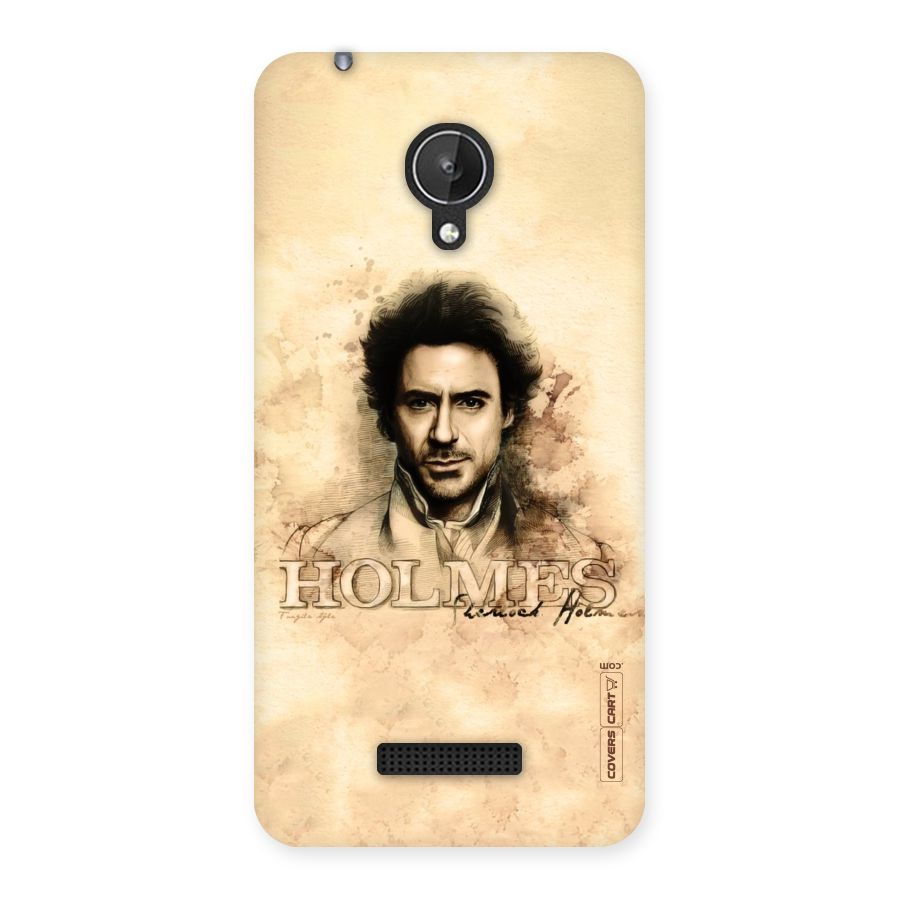 Sherlock Holmes Fan Art Back Case for Micromax Canvas Spark Q380