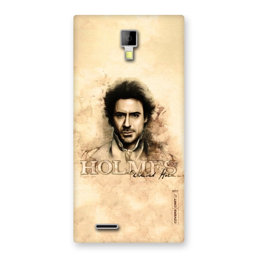 Sherlock Holmes Fan Art Back Case for Micromax Canvas Xpress A99