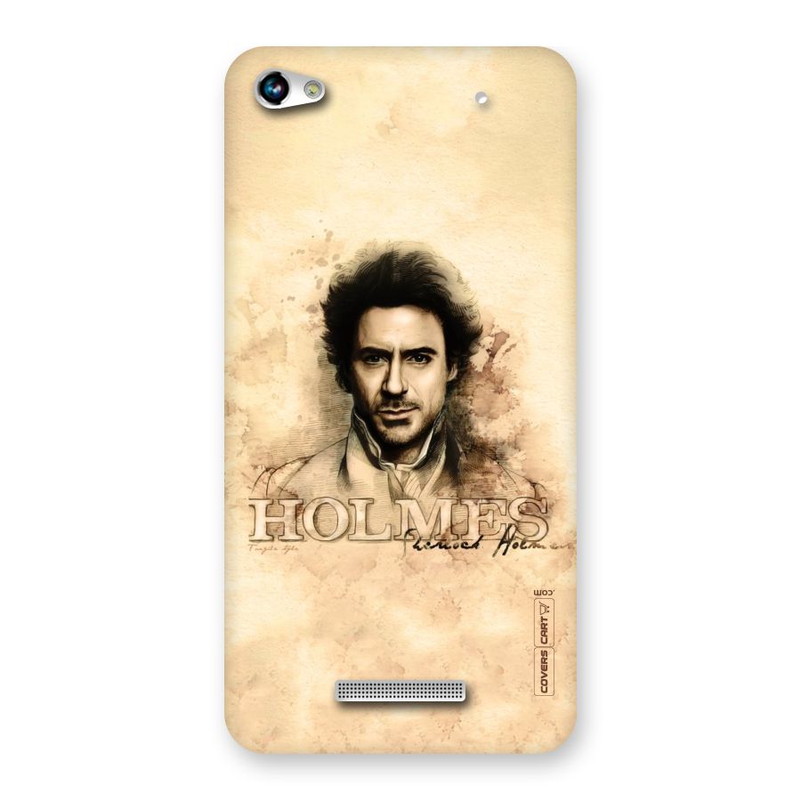 Sherlock Holmes Fan Art Back Case for Micromax Hue 2