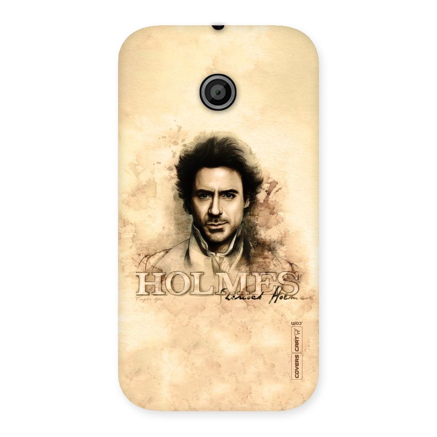Sherlock Holmes Fan Art Back Case for Moto E