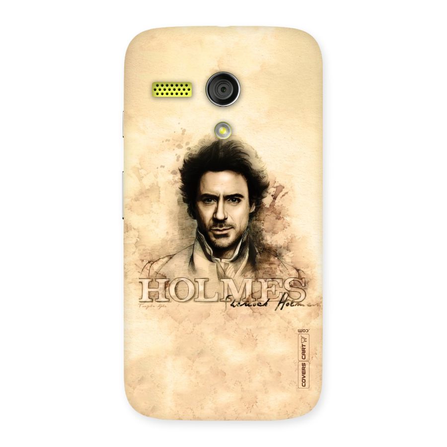 Sherlock Holmes Fan Art Back Case for Moto G
