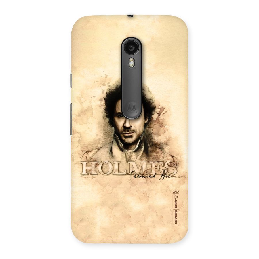 Sherlock Holmes Fan Art Back Case for Moto G3