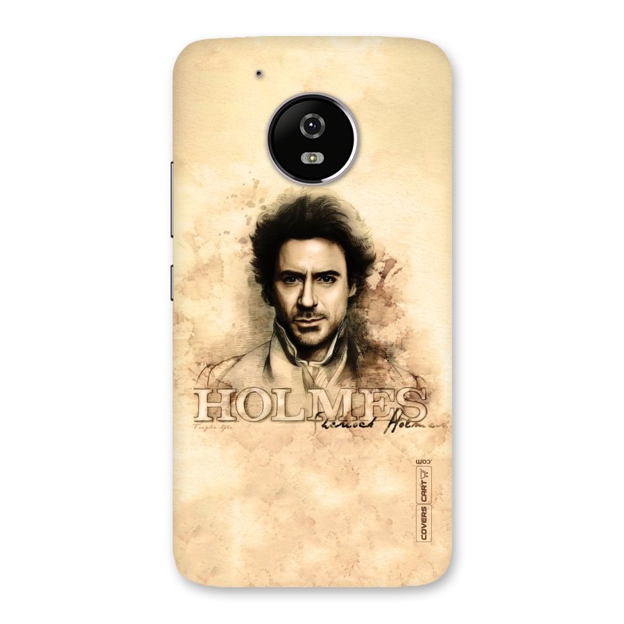 Sherlock Holmes Fan Art Back Case for Moto G5