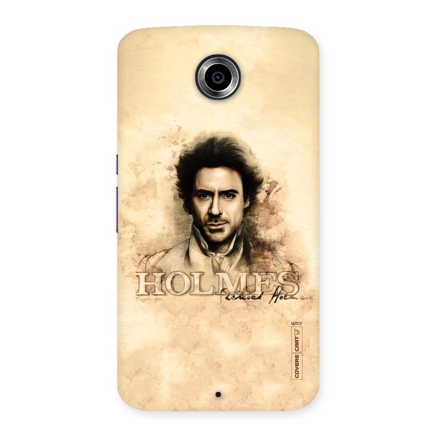 Sherlock Holmes Fan Art Back Case for Nexsus 6