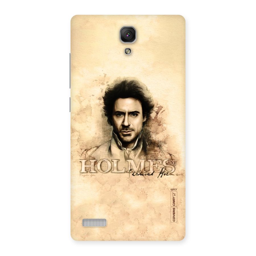 Sherlock Holmes Fan Art Back Case for Redmi Note